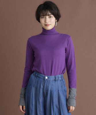 《ＩＮＥＤ　ＣＬＡＲＯ》ピーチスキンニットタートル（７１４４１７０５１６）