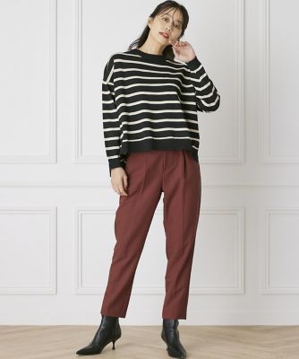 《ＩＮＥＤ　ＣＬＡＲＯ》ボーダーニットプルオーバー（７１４４１７０５２２）