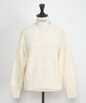 ＜SUPERIOR CLOSET (Women)＞ＣＡＳＨＥＡＲＴ　カシミヤ編地変化バルキーニット（７１４４１７０６４３）