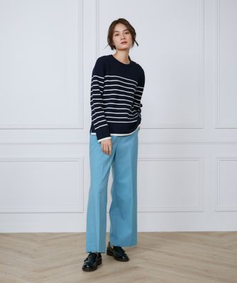 大きいサイズ》メタルボタンニットプルオーバー