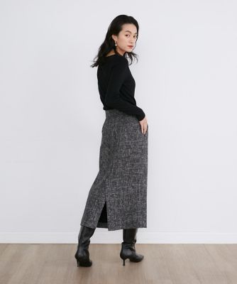 《大きいサイズ》クルーネックリブニット《Ｃｕｏｏ》（７１４４１７０８３３）