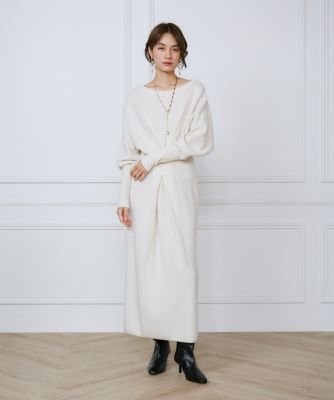 ウールカシミヤタックデザインニットワンピース《ｌａ ｖｅｉｌｌｅ ｂｙ ＳＵＰＥＲＩＯＲ ＣＬＯＳＥＴ》（７１４４１７２９１０） | la  veille by SUPERIOR CLOSET (Women)/ラヴェイユ バイ スーペリアクローゼット |  三越伊勢丹オンラインストア・通販【公式】