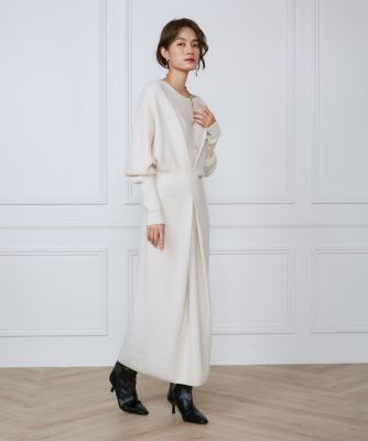 ウールカシミヤタックデザインニットワンピース《ｌａ ｖｅｉｌｌｅ ｂｙ ＳＵＰＥＲＩＯＲ ＣＬＯＳＥＴ》（７１４４１７２９１０） | la  veille by SUPERIOR CLOSET (Women)/ラヴェイユ バイ スーペリアクローゼット |  三越伊勢丹オンラインストア・通販【公式】