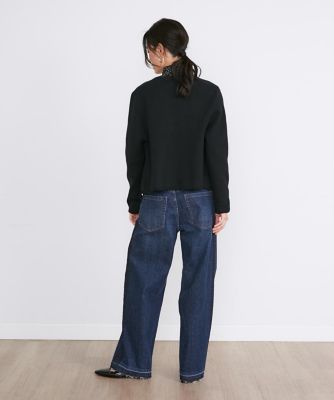ストライプジャガードニットカーディガン（7144178015
