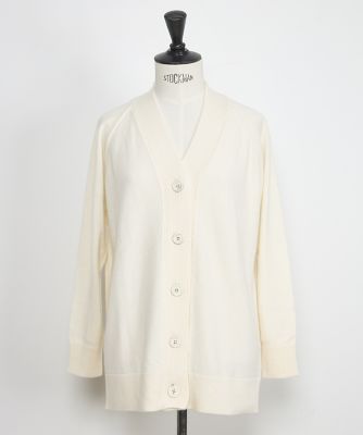 CASHEART カシミヤVネックカーディガン