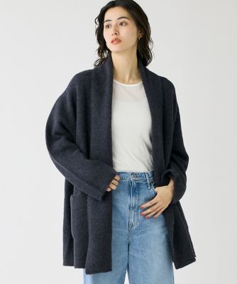 ＜INED L (Women/大きいサイズ)＞《大きいサイズ》スーリーアルパカニットカーディガン（７１４４１７８８２３）