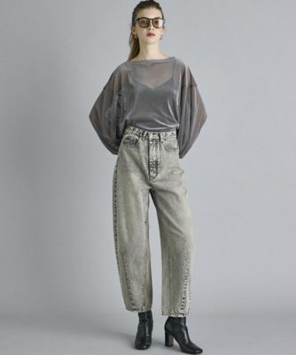 《ＩＮＥＤ　ＣＬＡＲＯ》ベロアメッシュトップス（７１４４１８２５１０）