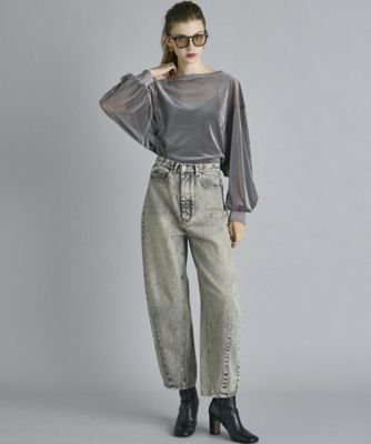 《ＩＮＥＤ　ＣＬＡＲＯ》ベロアメッシュトップス（７１４４１８２５１０）