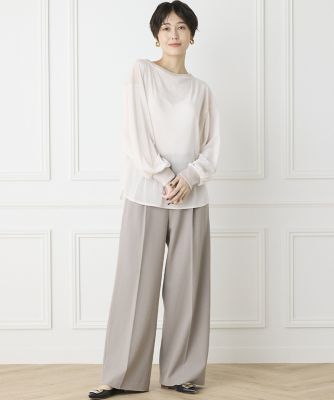 《ＩＮＥＤ　ＣＬＡＲＯ》ベロアメッシュトップス（７１４４１８２５１０）
