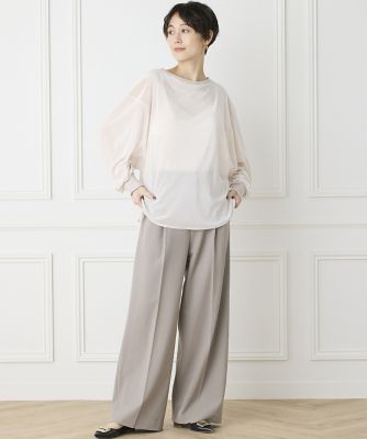 《ＩＮＥＤ　ＣＬＡＲＯ》ベロアメッシュトップス（７１４４１８２５１０）