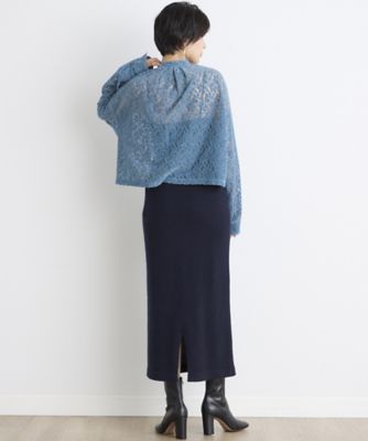 《ＩＮＥＤ　ＣＬＡＲＯ》レースバンドカラーブラウス（７１４４１８２５１１）