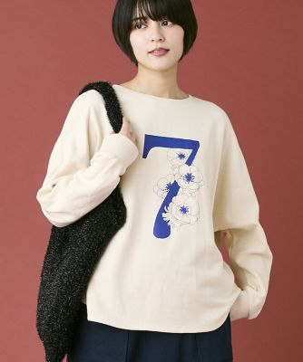 ＜INED (Women)＞《ＩＮＥＤ　ＣＬＡＲＯ》プリントドルマントップス（７１４４１９０５１５）