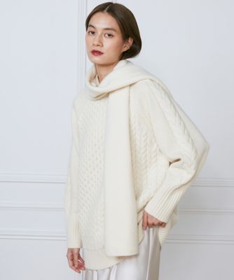 ＜INED (Women)＞ニットストール（７１４４２８３０５０）