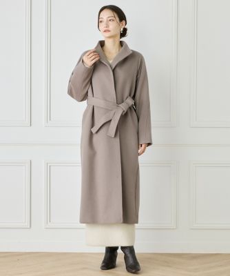 スタンドカラーラグランスリーブコート（7150111007