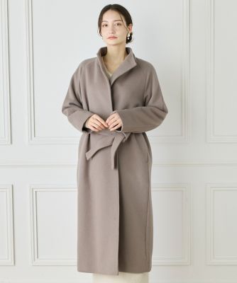 スタンドカラーラグランスリーブコート（7150111007