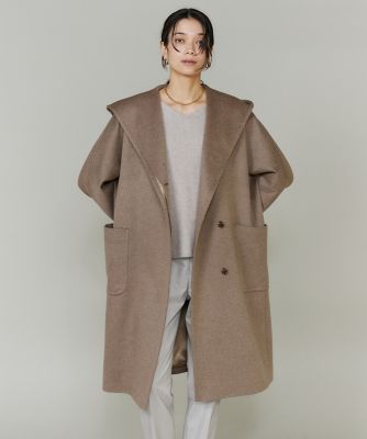 ＜SUPERIOR CLOSET (Women)＞《ＣＯＮＴＥＳＳＡ》カシミヤフーデットコート（７１５０１１１０１０）