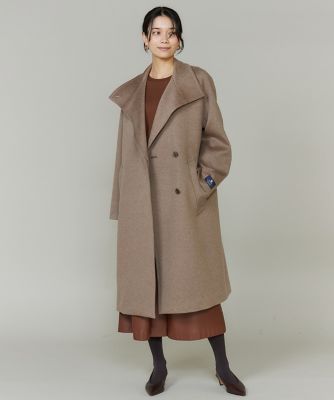 ＜SUPERIOR CLOSET (Women)＞《ＣＯＮＴＥＳＳＡ》カシミヤスタンドカラーコート（７１５０１１１０１１）