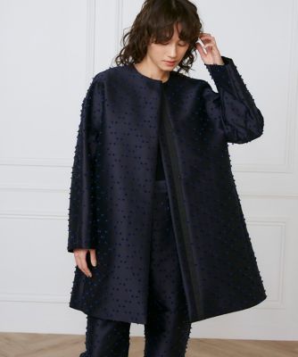 ノーカラーＡラインコート《ｌａ　ｖｅｉｌｌｅ　ｂｙ　ＳＵＰＥＲＩＯＲ　ＣＬＯＳＥＴ》（７１５０１１４９０１）