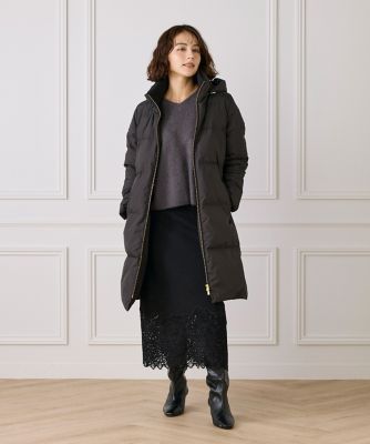 ロング丈 スタンドカラーダウンコート（7150116002） | INED