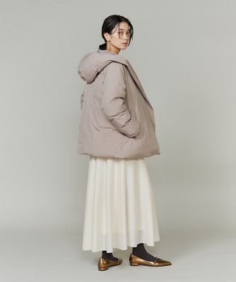 未使用級✨️INED イネド ダウンジャケット ショールカラー グレー L 短丈 INED イネド ショールカラー ダウンジャケット ダークグレー