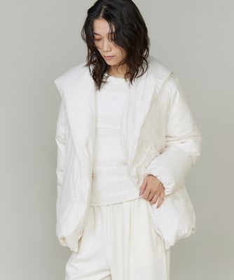 ＜INED L (Women/大きいサイズ)＞《大きいサイズ》ショールカラーフードダウンコート（７１５０１１６８０１）