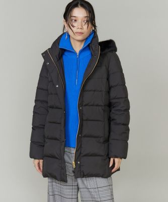 ＜INED L (Women/大きいサイズ)＞《大きいサイズ》フェイクファーフードミドルダウンコート《ＷＥＢ限定》（７１５０１１６８０３）