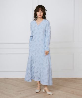 大きいサイズ》ミディ丈ワンピース 《la veille by