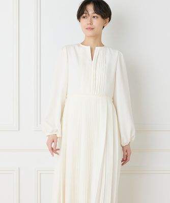 la veille by SUPERIOR CLOSET (Women)/ラヴェイユ バイ スーペリアクローゼット 《大きいサイズ》クラシックプリーツワンピース《ｌａ　ｖｅｉｌｌｅ　ｂｙ　ＳＵＰＥＲＩＯＲ　ＣＬＯＳＥＴ》（７１５０１２１８１０）