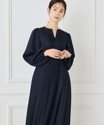 《大きいサイズ》クラシックプリーツワンピース《ｌａ　ｖｅｉｌｌｅ　ｂｙ　ＳＵＰＥＲＩＯＲ　ＣＬＯＳＥＴ》（７１５０１２１８１０）