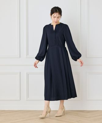 《大きいサイズ》クラシックプリーツワンピース《ｌａ　ｖｅｉｌｌｅ　ｂｙ　ＳＵＰＥＲＩＯＲ　ＣＬＯＳＥＴ》（７１５０１２１８１０）
