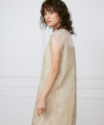 ＜la veille by SUPERIOR CLOSET (Women)＞オーガンジーワンピース《ｌａ　ｖｅｉｌｌｅ　ｂｙ　ＳＵＰＥＲＩＯＲ　ＣＬＯＳＥＴ》（７１５０１２１９０６）