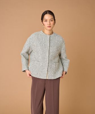 ＜INED (Women)＞ツイードジャケット《ＬＩＮＴＯＮ》（７１５０１４１００８）
