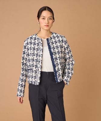 ツイードフリンジジャケット《LINTON》（7150141009