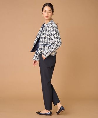 【美品】45R umii908　ツイードジャケット　アンコン　段返り3B　本切羽 ブリティッシュウールツイード シングルブレステッド3Bジャケット