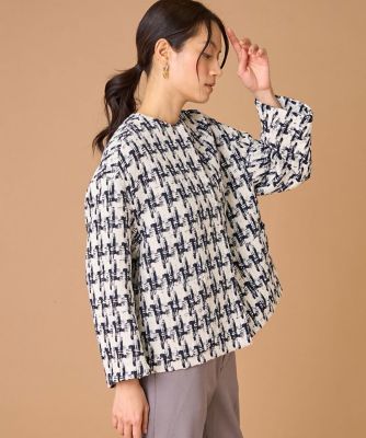 千鳥柄ツイードジャケット《LINTON》（7150141010