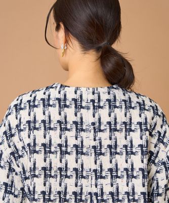 千鳥柄ツイードジャケット《LINTON》（7150141010