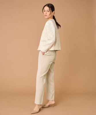 ノーカラーツイードジャケット《LINTON》（7150141011