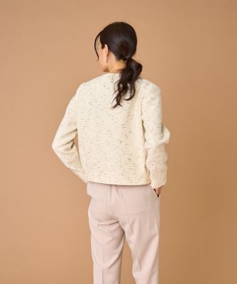 ノーカラーツイードジャケット《LINTON》（7150141011