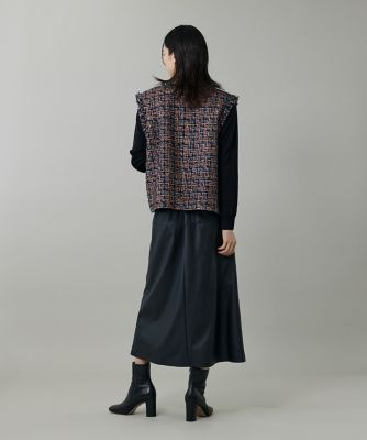 【新品】【完売品】45R 2025AW ドネガルツイード ベスト ジレ　サイズ2 大きいサイズ》ツイードジレ《TOURNIER／トゥルニエ