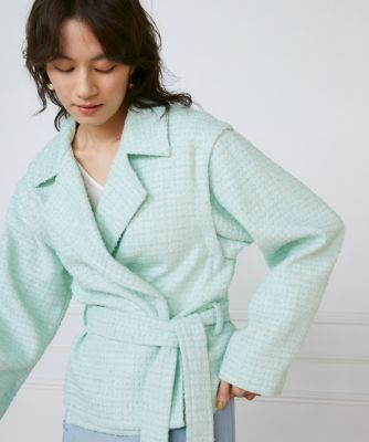 《大きいサイズ》ショートコート《ｌａ　ｖｅｉｌｌｅ　ｂｙ　ＳＵＰＥＲＩＯＲ　ＣＬＯＳＥＴ》（７１５０１４４８０１）