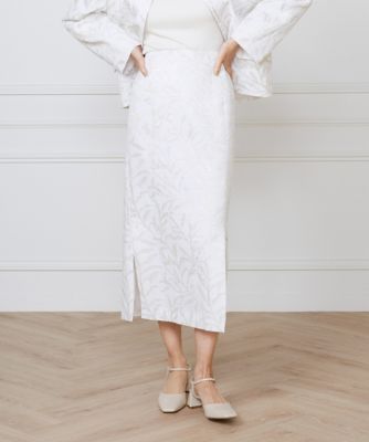 ＜la veille by SUPERIOR CLOSET (Women)＞《大きいサイズ》サイドスリットスカート《ｌａ　ｖｅｉｌｌｅ　ｂｙ　ＳＵＰＥＲＩＯＲ　ＣＬＯＳＥＴ》（７１５０１５２８０３）