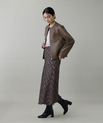 obli デニムツイードドッキングスカート サイズ1 デニムツイード