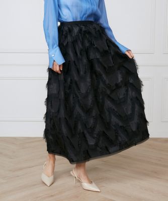 ハンドカットジャガードギャザースカート《ｌａ　ｖｅｉｌｌｅ　ｂｙ　ＳＵＰＥＲＩＯＲ　ＣＬＯＳＥＴ》（７１５０１５２９０４）