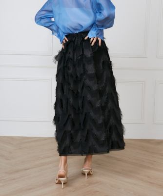 ハンドカットジャガードギャザースカート《ｌａ　ｖｅｉｌｌｅ　ｂｙ　ＳＵＰＥＲＩＯＲ　ＣＬＯＳＥＴ》（７１５０１５２９０４）