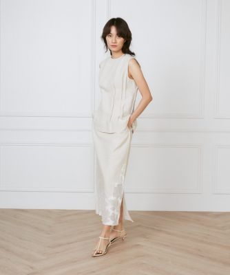 裾レーススカート《ｌａ　ｖｅｉｌｌｅ　ｂｙ　ＳＵＰＥＲＩＯＲ　ＣＬＯＳＥＴ》（７１５０１５２９０６）