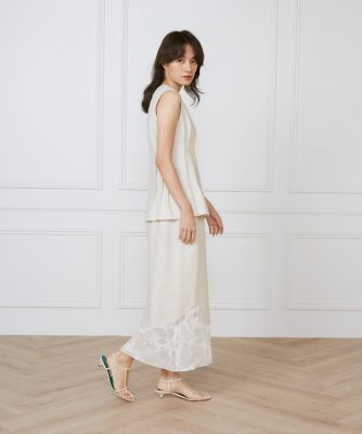 裾レーススカート《ｌａ　ｖｅｉｌｌｅ　ｂｙ　ＳＵＰＥＲＩＯＲ　ＣＬＯＳＥＴ》（７１５０１５２９０６）