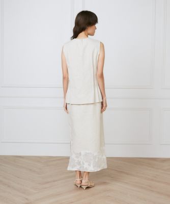 裾レーススカート《ｌａ　ｖｅｉｌｌｅ　ｂｙ　ＳＵＰＥＲＩＯＲ　ＣＬＯＳＥＴ》（７１５０１５２９０６）