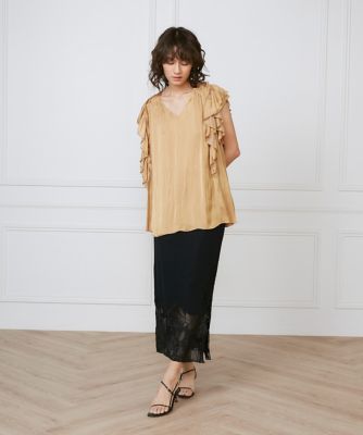 裾レーススカート《ｌａ　ｖｅｉｌｌｅ　ｂｙ　ＳＵＰＥＲＩＯＲ　ＣＬＯＳＥＴ》（７１５０１５２９０６）