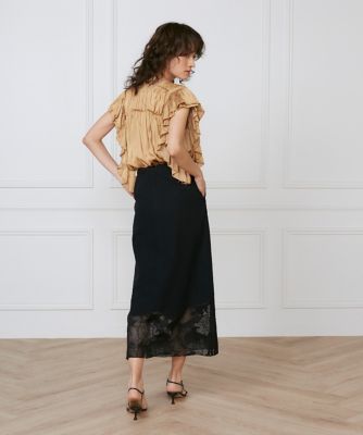裾レーススカート《ｌａ　ｖｅｉｌｌｅ　ｂｙ　ＳＵＰＥＲＩＯＲ　ＣＬＯＳＥＴ》（７１５０１５２９０６）
