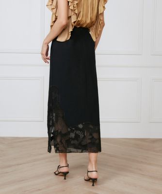 裾レーススカート《ｌａ　ｖｅｉｌｌｅ　ｂｙ　ＳＵＰＥＲＩＯＲ　ＣＬＯＳＥＴ》（７１５０１５２９０６）